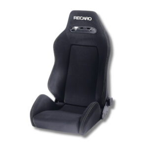 RECARO SR5 Speed Zwart Velours met Zilver Stiksel