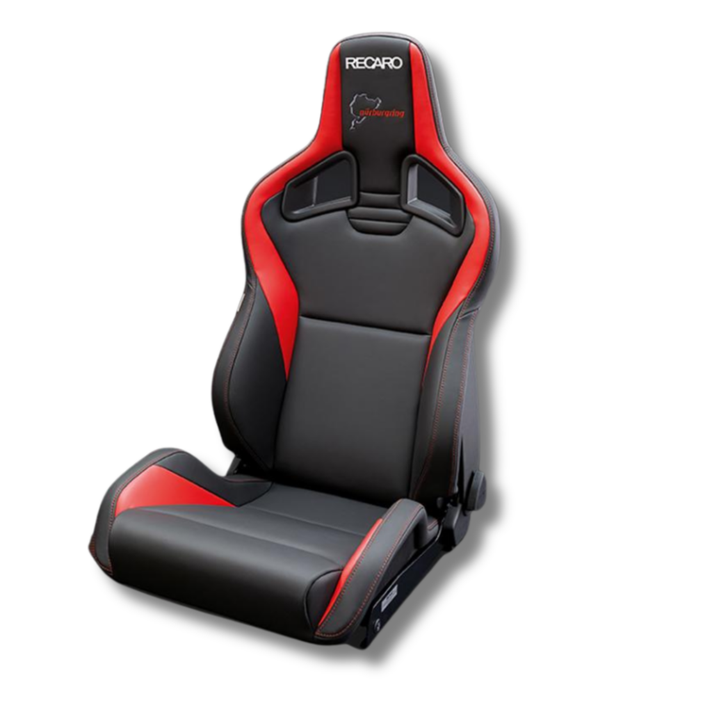 Verschillende soorten racestoelen voor trackdays, tuning en competitie.